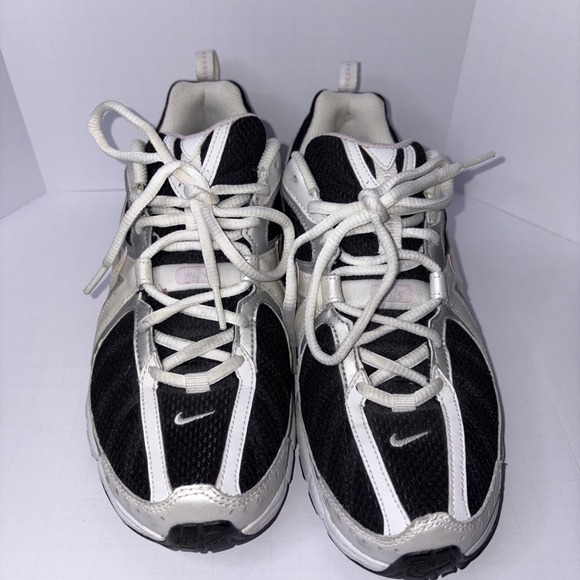 Vintage Y2k Nike Womens Running Shoes Size 9.5 Black White 316064-141 - Picture 2 of 9